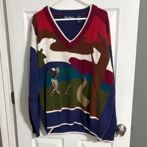 Par Four Men’s Multicolor Golf Sweater Size XL